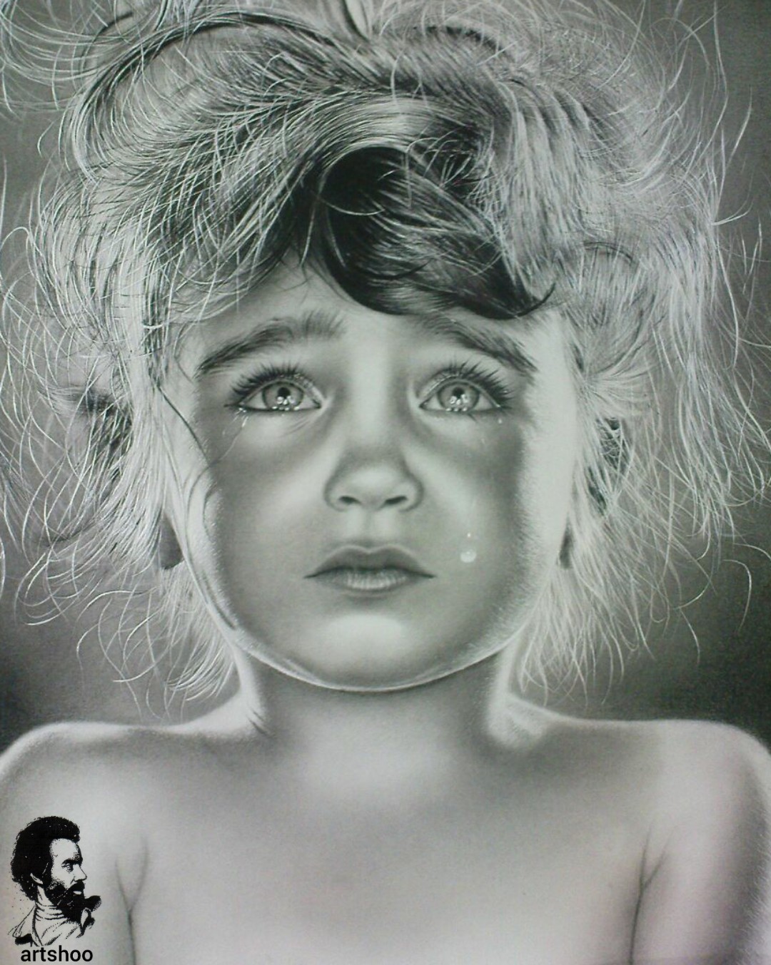 مدل کودک سیاه قلم